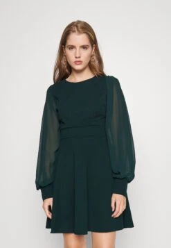 Kat Sleeve Dress - Cocktail Dress / Party Dress - Forest Green