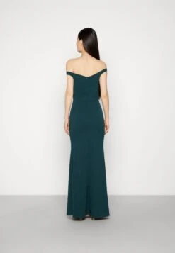 Wal G Kia Off The Shoulder Maxi Dress - Occasion Wear - Forest Green -Wal G 0f3b60f7d11c485a846dfcd6dcb57b20