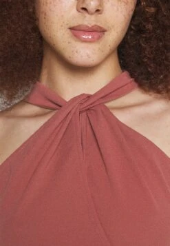 Wal G Halter Midi - Shift Dress - Dark Mauve Pink -Wal G 11e039d417d24610a9c4bfc60328f264