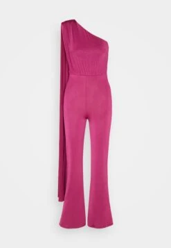 Wal G Cece Cape Sleeve- Jumpsuit - Magenta 10 Wal G Cece Cape Sleeve- Jumpsuit - Magenta -Wal G 1331e906931149b4b0c53c74797ce2f5