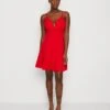 Wal G Vincent Skater Dress - Jersey Dress - Red