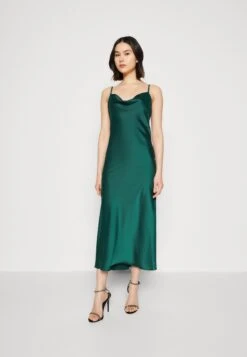Wal G Cara Cowl Neck Midi - Cocktail Dress / Party Dress - Forest Green