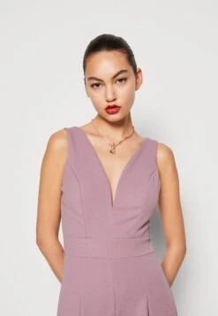 Wal G Jackie Wide Leg - Jumpsuit - Mauve Pink -Wal G 213b808e9df04d28b53f10bd00c0be43