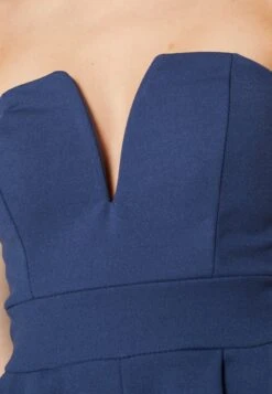 Wal G Christa V Neck Playsuit - Jumpsuit - Denim Blue -Wal G 21acc2c8197e44dd95494cb5b6c0344a