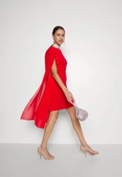 Wal G Holly Sleeve Dress - Cocktail Dress / Party Dress - Red -Wal G 241b981dec204aad92315f797a3e5264