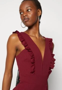 Wal G Rayna Ruffled- Jumpsuit - Berry Wine 11 Wal G Rayna Ruffled- Jumpsuit - Berry Wine -Wal G 2acfb6d636ba4635a020d44042581f9d