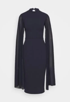 Wal G Cape Sleeve Dress - Cocktail Dress / Party Dress - Navy Blue -Wal G 2b2b10faa2004a7a84eb92086ead112a