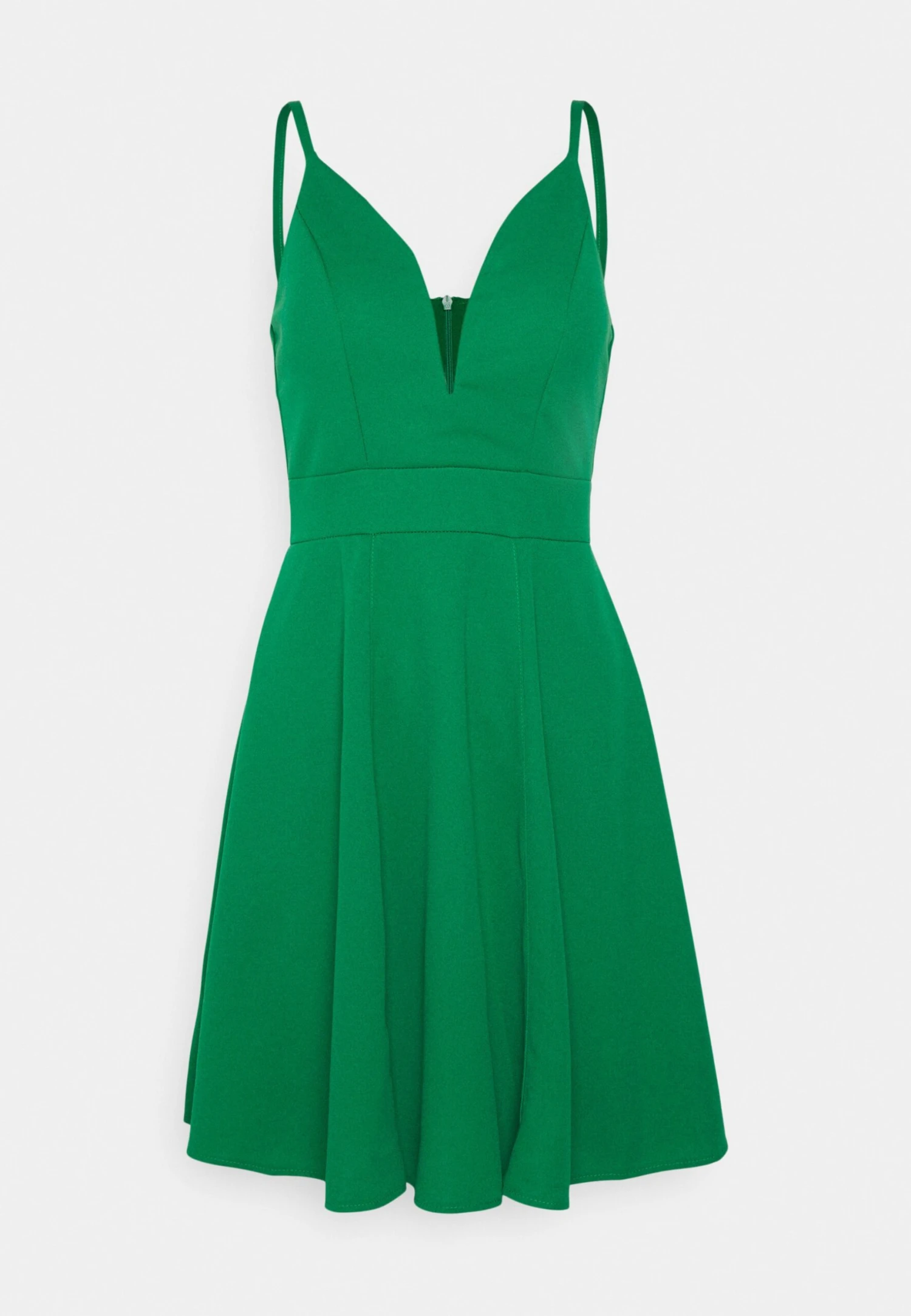 Wal G Vincent Skater Dress - Jersey Dress - Leaf Green 5 Wal G Vincent Skater Dress - Jersey Dress - Leaf Green - Image 5