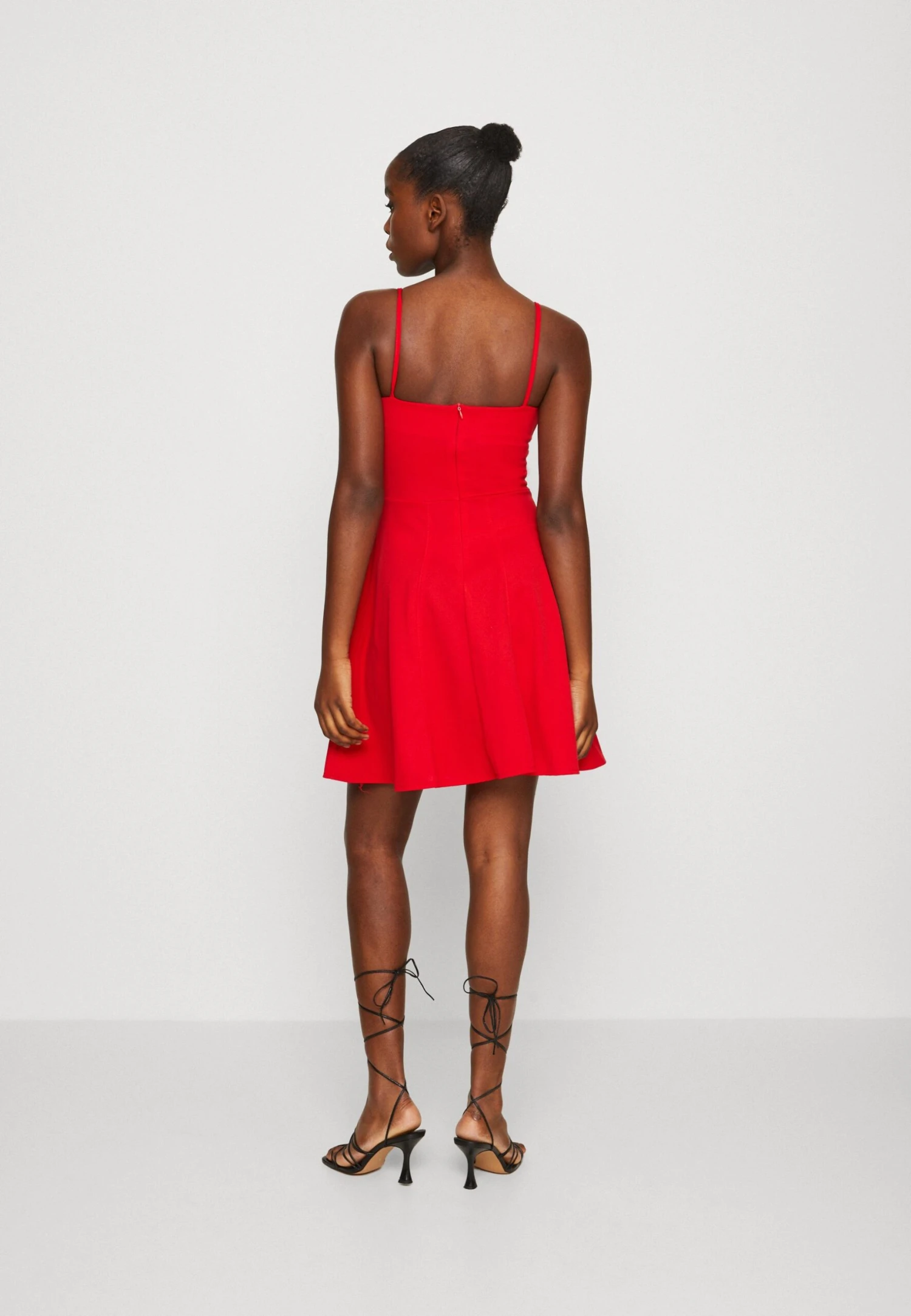 Wal G Vincent Skater Dress - Jersey Dress - Red 3 Wal G Vincent Skater Dress - Jersey Dress - Red - Image 3