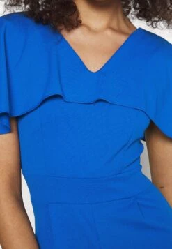 Liyavi Cape Sleeve- Jumpsuit - Electric Blue 13 Liyavi Cape Sleeve- Jumpsuit - Electric Blue -Wal G 349754f4adfb47bbb0ca3adca22b6760