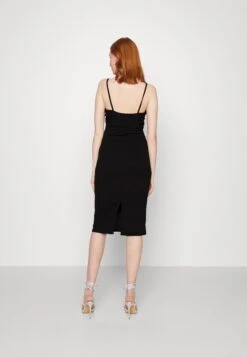 Wal G Cyndee Front Tie Midi Dress - Shift Dress - Black 7 Wal G Cyndee Front Tie Midi Dress - Shift Dress - Black -Wal G 3551110bff334a568e4e01f81693b97d