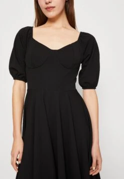 Wal G Alicia Midi Skater - Jersey Dress - Black -Wal G 36ec861a6d034086886c8a5f6764903a