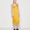 Wal G Ray Strappy Midi - Cocktail Dress / Party Dress - Yellow