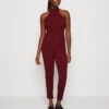 Wal G Violet Halter - Jumpsuit - Wine