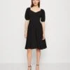 Wal G Alicia Midi Skater - Jersey Dress - Black