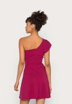 Wal G One Shoulder Skater Dress - Jersey Dress - Magenta 7 Wal G One Shoulder Skater Dress - Jersey Dress - Magenta -Wal G 3ec9757acd8149ca86436ac88b65b275