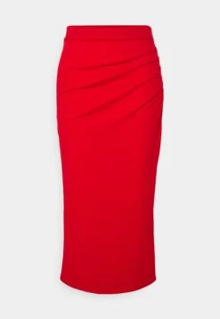 Wal G Reilly Rouched Midi Skirt - Pencil Skirt -Wal G 40cee99f1ef148f482cebc26cd7a87c5