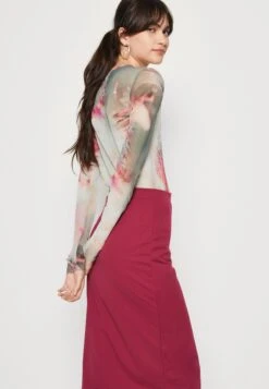 Wal G Valentines Heart Midi Skirt - Pencil Skirt -Wal G 417646f279d8487fa20e7d3bba89324d