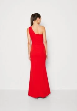 Wal G Wendy One Shoulder Maxi Dress - Jersey Dress - Red -Wal G 43832cc4092d473aad507a1d6e51c082