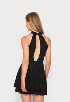 Wal G Cheryl Halter Neck Skater Dress - Day Dress - Black -Wal G 44b9b1a0494f44e0a9964b8f5de1fbea