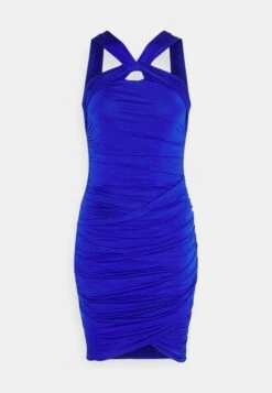 Jessie Tie Mini - Jersey Dress - Electric Blue -Wal G 45bc804f2d024bab87a4d023ff1cde6a