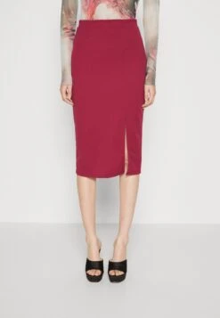 Wal G Valentines Heart Midi Skirt - Pencil Skirt
