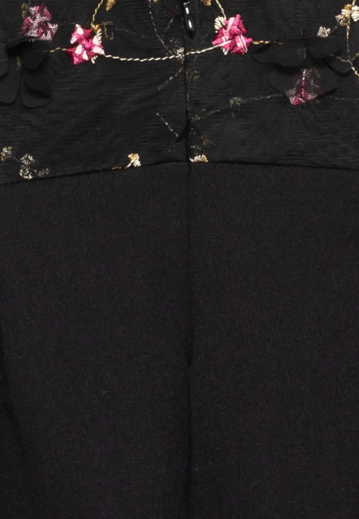 Isabelle Embroidered Midi - Cocktail Dress / Party Dress - Black 3 Isabelle Embroidered Midi - Cocktail Dress / Party Dress - Black - Image 3