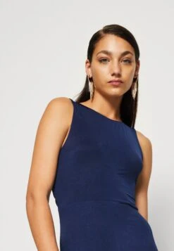 Wal G Becky Open Back Maxi - Jersey Dress - Navy Blue -Wal G 4ad1f6235e9847ea8e1f9f9fe7ba64cc
