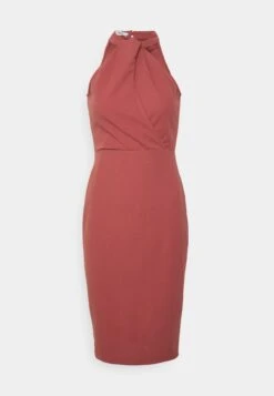 Wal G Halter Midi - Shift Dress - Dark Mauve Pink -Wal G 4b38364d00174ecb9a9a347799d6d62c