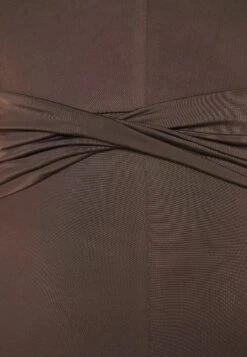 Wal G Party Hala V Neck - Jumpsuit - Chocolate Brown -Wal G 4f0c9768022c4d9d8c25fcaeeb901a86