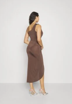 Wal G Party Luna One Sleeve Midi - Cocktail Dress / Party Dress - Chocolate Brown 12 Wal G Party Luna One Sleeve Midi - Cocktail Dress / Party Dress - Chocolate Brown -Wal G 51046685f8d3413897f5df4a68711b23