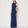 Wal G Becky Open Back Maxi - Jersey Dress - Navy Blue