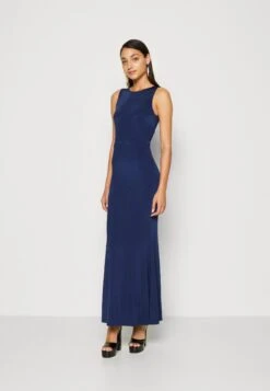 Wal G Becky Open Back Maxi - Jersey Dress - Navy Blue