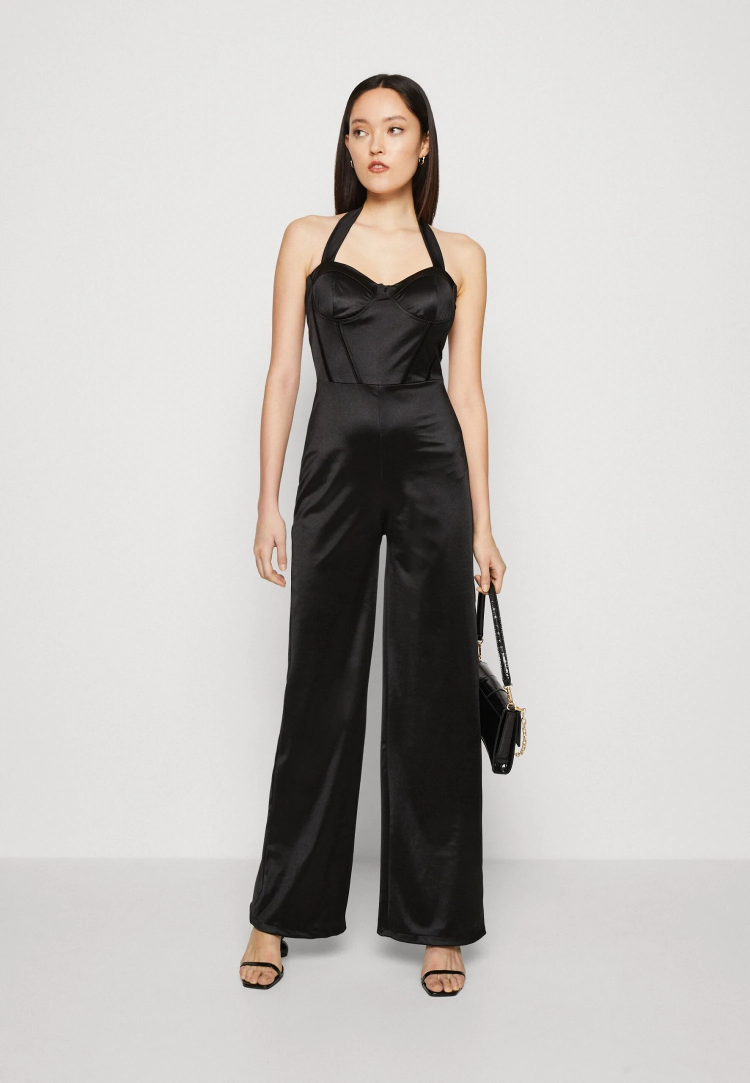 Wal G Mona Halter Neck - Jumpsuit - Black 2 Wal G Mona Halter Neck - Jumpsuit - Black - Image 2