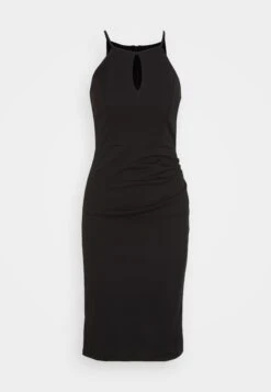 Wal G Harriet Halter Midi Dress - Jersey Dress - Black -Wal G 566311ab48464407bf7e7b455732f322