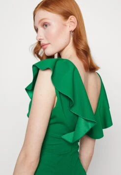 Wal G Himani V Neck Midi Dress - Shift Dress - Leaf Green -Wal G 593bc4de06064eda98984c11020c0309