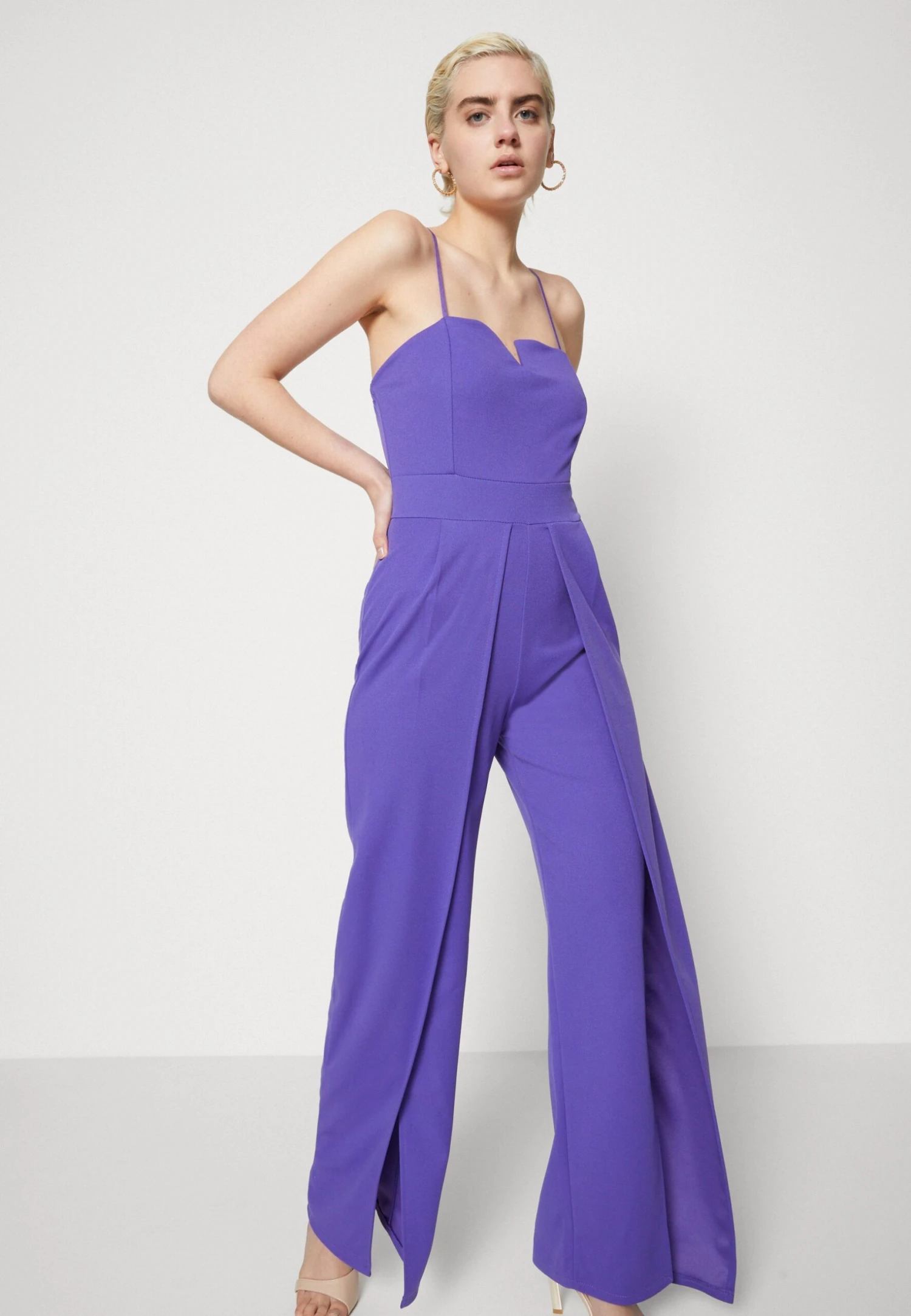 Wal G Dandy V Neck - Jumpsuit - Purple 4 Wal G Dandy V Neck - Jumpsuit - Purple - Image 4