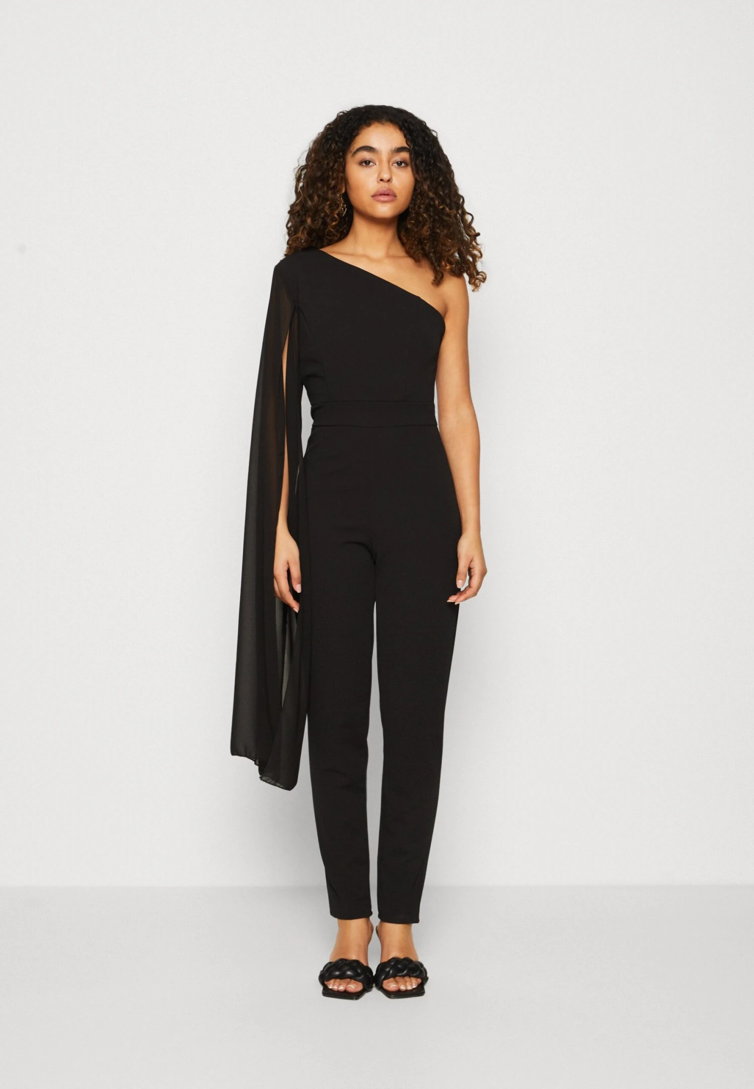 Wal G Loura Cape Sleeve - Jumpsuit - Black 1 Wal G Loura Cape Sleeve - Jumpsuit - Black