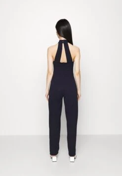 Alfo Cross Neck - Jumpsuit - Navy Blue -Wal G 5ca6b41f0ebf46c18f0c6811230e0ba5
