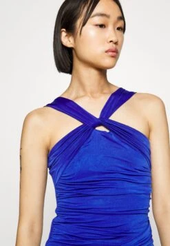 Jessie Tie Mini - Jersey Dress - Electric Blue -Wal G 5ffa847a71d245498c204127c930ef49