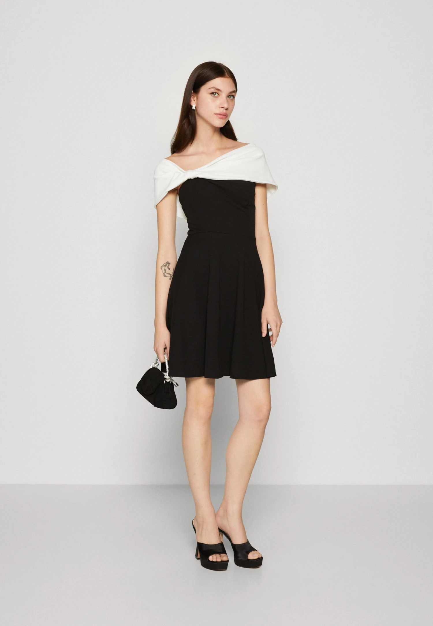 Wal G Alia Off Shoulder Skater - Jersey Dress 2 Wal G Alia Off Shoulder Skater - Jersey Dress - Image 2