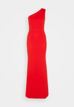 Wal G Wendy One Shoulder Maxi Dress - Jersey Dress - Red -Wal G 61857755303c41fd80335578ecf33a31
