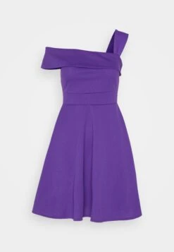 Wal G Noelle Off The Shoulder Skater - Jersey Dress - Purple -Wal G 649f57356dcb4128be0bf41545cc5454