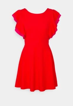 Max Ruffle Skater - Cocktail Dress / Party Dress - Red/Fuchsia -Wal G 6df64780445341cc8f6beeddf2c9805f
