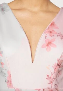 Wal G Wedding Jamie Flare Sleeve Midi - Shift Dress - Pink -Wal G 6e55c7ccbc3f4464afcfeef8cb192e50