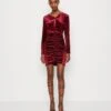 Wal G Valentines Dolly Cut Out Mini - Cocktail Dress / Party Dress - Wine