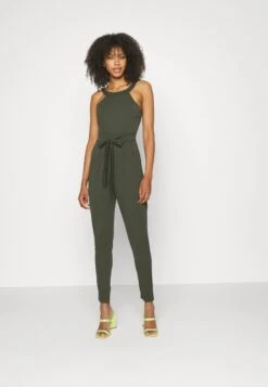 Wal G Jimmy Tie Back - Jumpsuit - Khaki Green -Wal G 6fb80f2b657e45ccafaee07d4ca8ed30