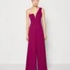 Wal G Fleur One Shoulder- Jumpsuit - Purple
