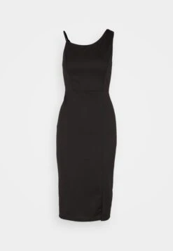Wal G Wina Asymmetric Midi - Jersey Dress - Black -Wal G 7aaf0ccace2e48f2acc44920d7cb15a3
