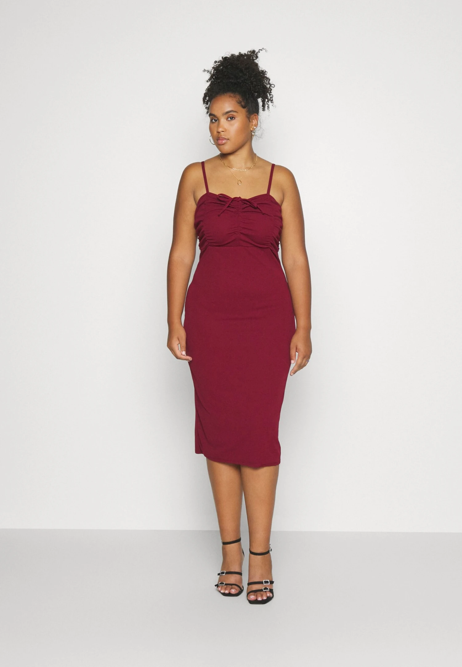 Curve Dolly Midi - Cocktail Dress / Party Dress - Wine 1 Curve Dolly Midi - Cocktail Dress / Party Dress - Wine